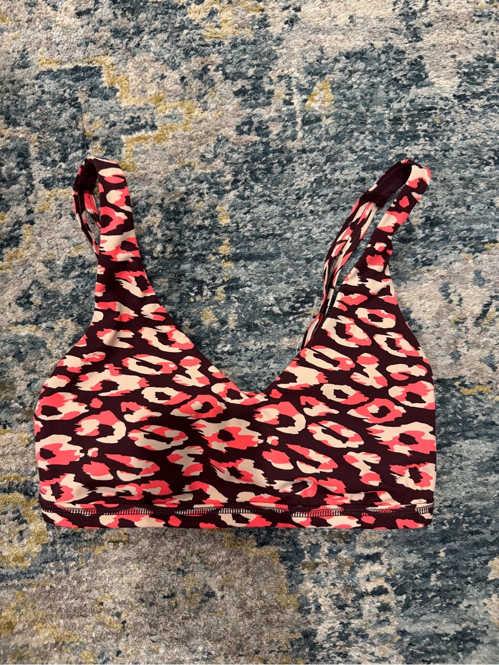 Aerie sports bra in a cheetah like print